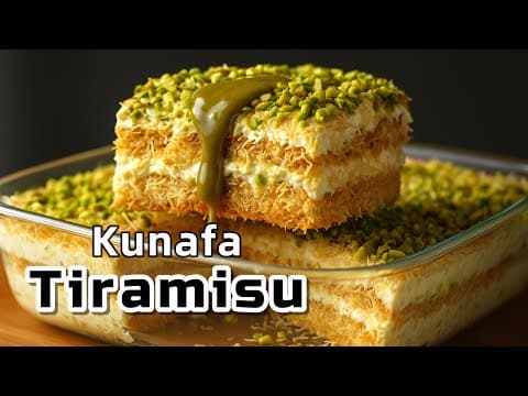 Kunafa + Tiramisu = The Most Addictive and comforting Dessert Ever! Tiramisu recipe!