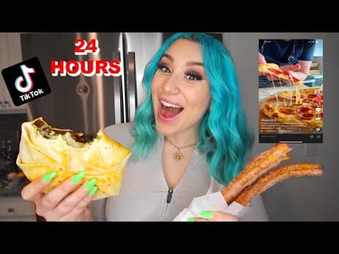 LETTING MY "For You" PAGE DECIDE WHAT I EAT for 24 HOURS