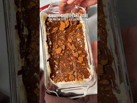 Protein biscoff cheesecake bowl