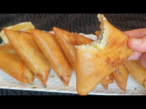 Briques au poulet, champignons et poireau