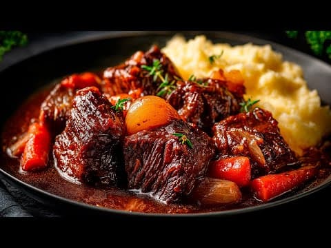 Red Wine Beef Stew with Bacon