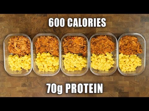 Pulled Pork Sandwich + Mac Meal Prep for Fat Loss