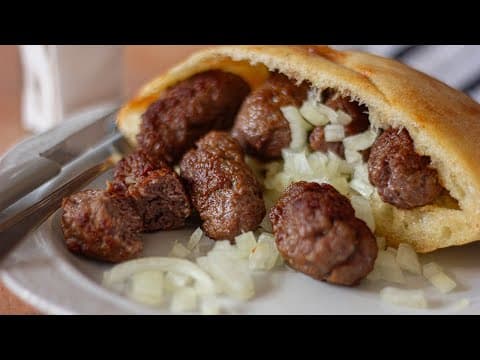 Traditional Balkan Ćevapi (Grilled Meat Sausages) - Delicious Balkan main course with easy difficulty. Perfect recipe converted from YouTube video to PDF format.