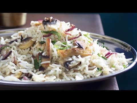 Spicy Mushroom Rice - Delicious Indian main course with medium difficulty. Perfect recipe converted from YouTube video to PDF format.