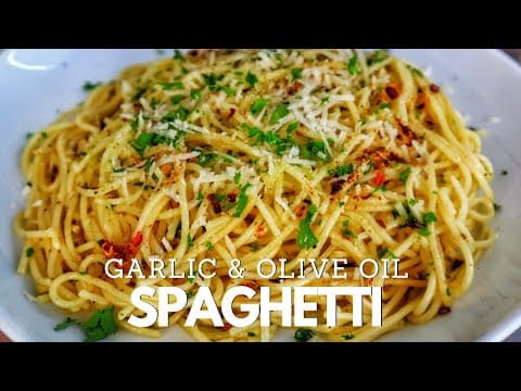 15 Minute Garlic And Olive Oil Spaghetti