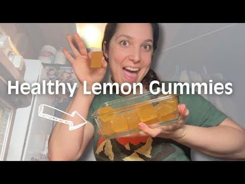 How to Make Easy Lemon Drop Gelatin Gummies for Healthy Skin, Joints & More! [CC]