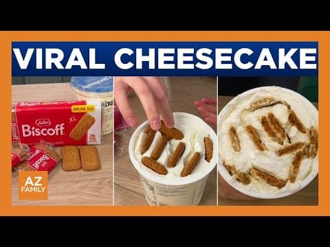 Making the trending 2-ingredient cheesecake alternative