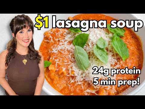 Meal Prep Lasagna Soup That's Just $1 Per Serving