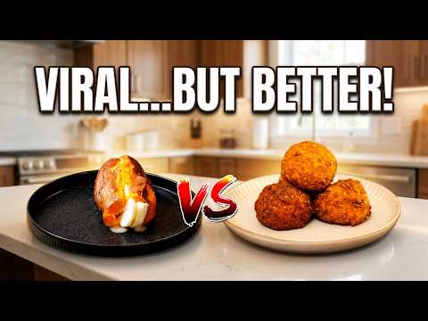 I Tried the Viral Cheese-Stuffed Sweet Potato… Then Made It BETTER!