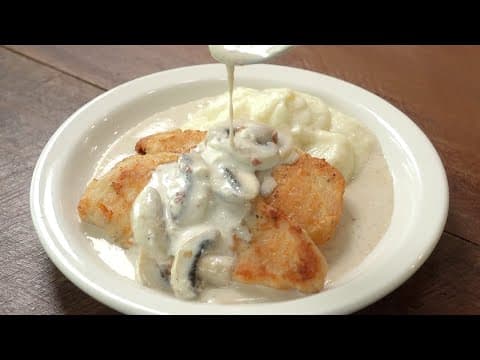 Creamy Chicken Breast with Mushroom Sauce - Delicious Korean main course with easy difficulty. Perfect recipe converted from YouTube video to PDF format.