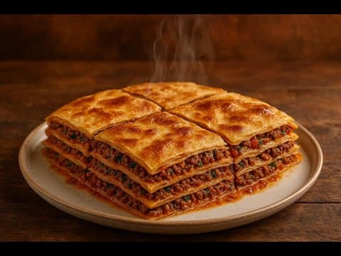 I Made Turkish Lasagna (Yağlama) And It BLEW My Mind! 🤯🧀” recipe of Lasagna what& how to cook dinner