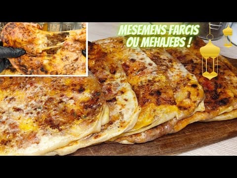 Msemen farci (Majeb) au bœuf épicé - Delicious Marocaine main course with medium difficulty. Perfect recipe converted from YouTube video to PDF format.