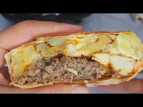 Homemade double meat tacos with fries and cheese sauce - Delicious Mexican main course with medium difficulty. Perfect recipe converted from YouTube video to PDF format.