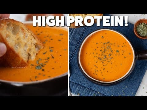 Healthy Tomato Soup with Protein