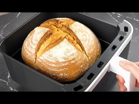 Air Fryer No-Knead Bread