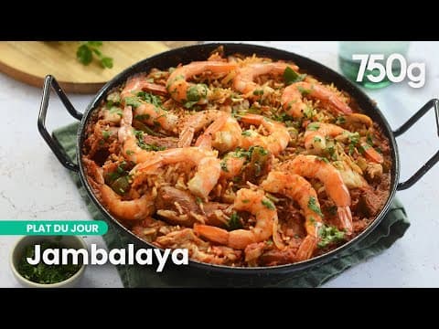 Jambalaya louisianais rapide - Delicious Cajun main course with easy difficulty. Perfect recipe converted from YouTube video to PDF format.