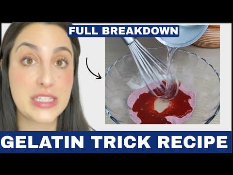 What is the GELATIN TRICK RECIPE ? 😱 The viral jello diet trend
