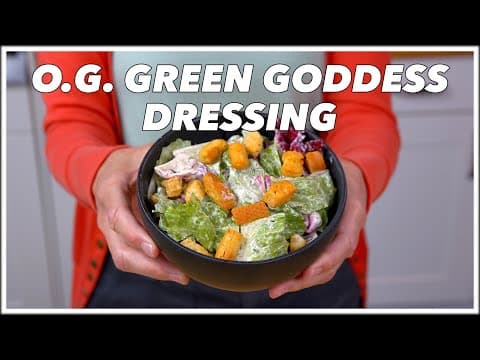 You Need The Original Green Goddess Salad Dressing Recipe - Old Cookbook Show