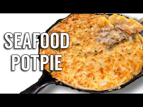 SEAFOOD POT PIE W/ RED LOBSTER CHEDDAR BAY BISCUITS AS CRUST