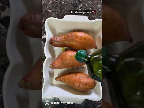 Easy baked sweet potatoes- healthy & nutritious!