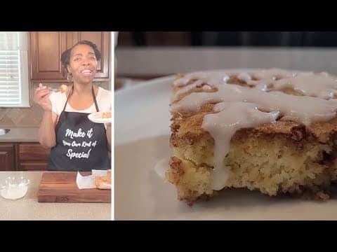 Cinnamon Roll Cake 😋 Low Carb Cake Recipe