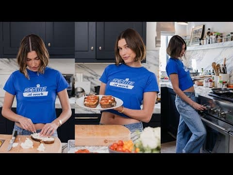 making my signature pizza toast recipe