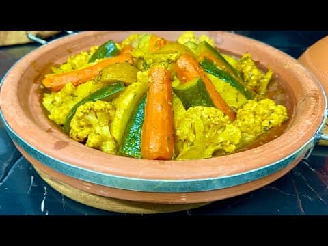 TAJINE AUX LÉGUMES PARFUMÉS AUX ÉPICES ORIENTALES 🥕 🥒🥔