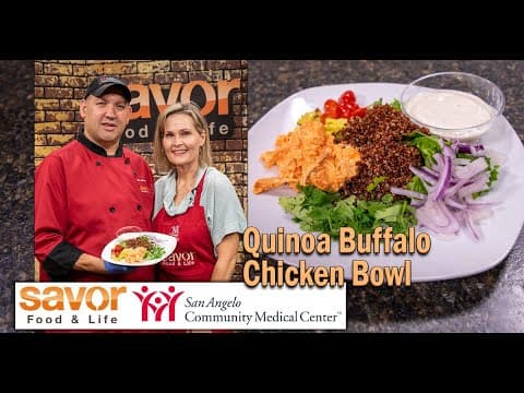 Quinoa Buffalo Chicken Bowl