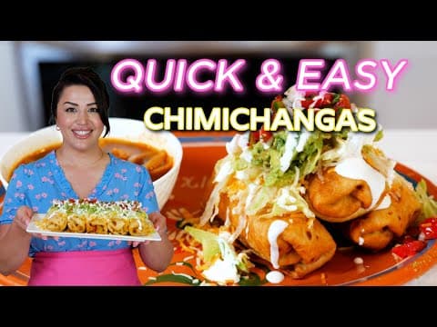 How to make Easy Mexican Restaurant Style Mini BEAN & CHEESE Chimichangas Recipe