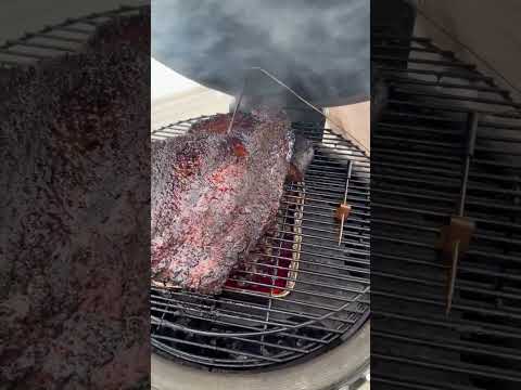Texas style Brisket over charcoal! It’s super easy!