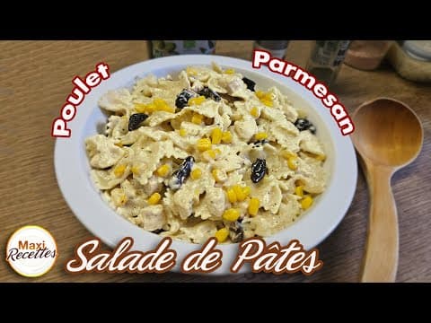 Salade froide de pâtes au poulet