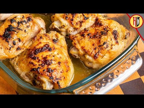 Easy garlic and herbs chicken thighs in the oven
