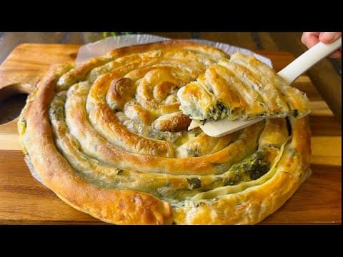 Spinach and Cheese Pastry (No Yeast)