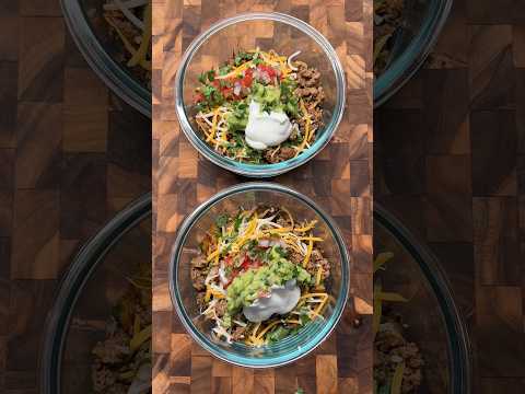IM OBSESSED! Meal Prep Taco Bowls 😍