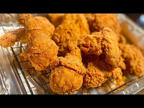 The BEST Seasoned & Crispy Fried Chicken!!