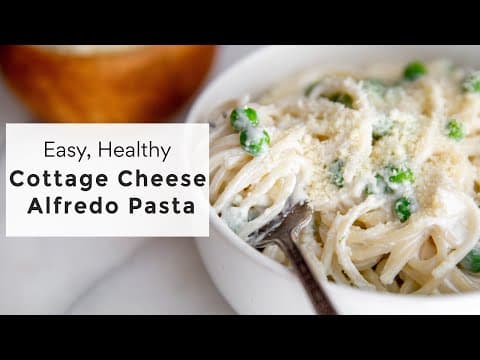 Cottage Cheese Alfredo Pasta (dinner in 15 minutes!)