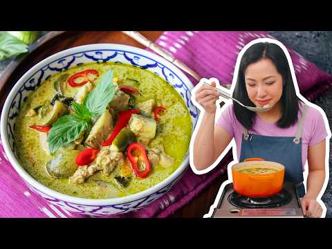 This Thai GREEN CURRY is My Best One Yet! - Thai recipe that serves 4 people. A medium difficulty cooking recipe converted from YouTube video with complete ingredients and step-by-step instructions.