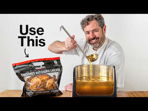 Quick Roast Chicken Stock (Pressure Cooker)