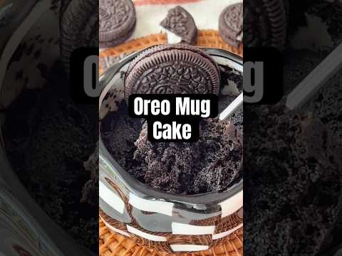 Turn your sweet tooth into a reality with our 3 ingredient OREO MUG CAKE!