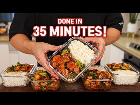 This Chicken & Broccoli Stir Fry Meal Prep Will Change Your LIFE! Done In 35 Minutes