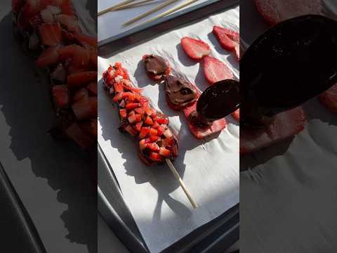 Strawberry covered chocolate 🍓