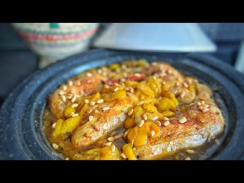 Chicken Tagine with Mirabelle Plums - Delicious French main course with medium difficulty. Perfect recipe converted from YouTube video to PDF format.