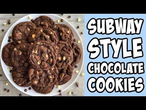 Double Chocolate Subway Style Cookies! Recipe