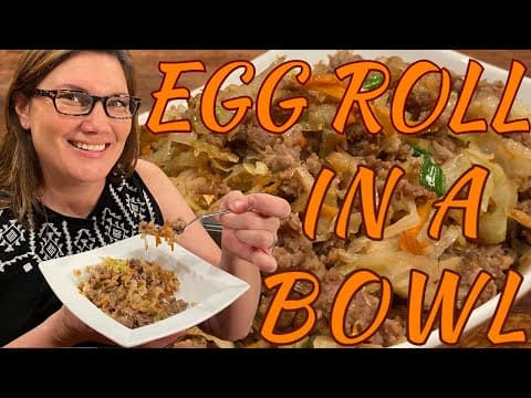 HOW TO MAKE EGG ROLL IN A BOWL UNDER $5 - LOW CARB!