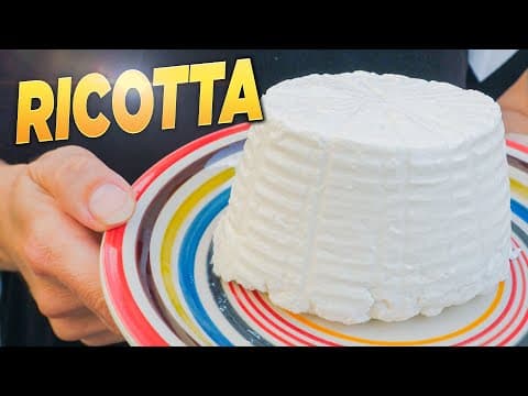 How to Make RICOTTA CHEESE at Home Like an Italian CheeseMaker