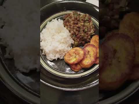 Cuban-Style Black Beans with Plantains and Rice