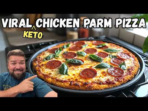 This Viral Keto Recipe Chicken Parm Pizza is a must try
