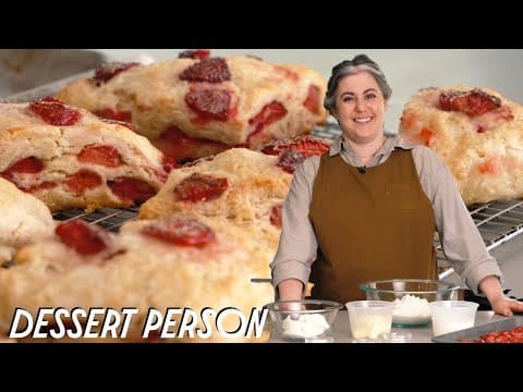 Strawberry Ricotta Scones - Delicious American recipe with intermediate difficulty. Perfect recipe converted from YouTube video to PDF format.