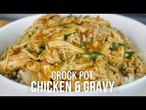 It doesn't get any better than this crock pot Chicken and Gravy... I PROMISE!