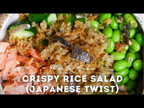 Crispy Rice Salad with Salmon Recipe (Japanese Flavor Twist)
